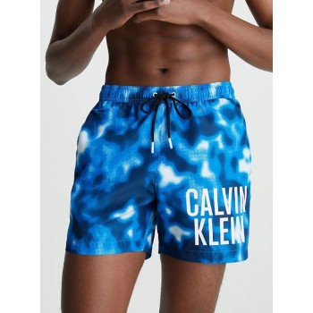 Calvin Klein ανδρικό μαγιό μεσαίου μήκους άνετη γραμμή 100%polyester  KM0KM00795 0G2